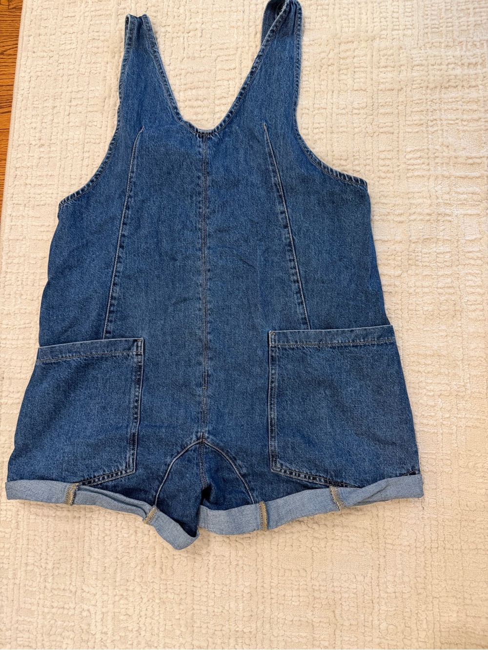 Free people Denim Short Overalls